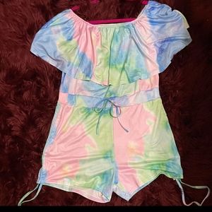 Tie Dye Cinched Romper